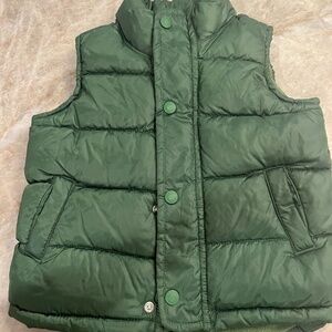 Old Navy Green Puffer Vest